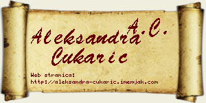 Aleksandra Čukarić vizit kartica